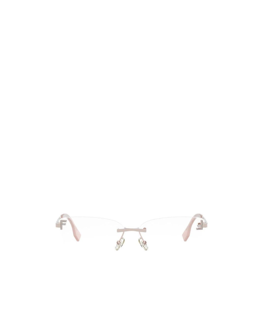 Fendi Geometric Flat Mirror In Gold
