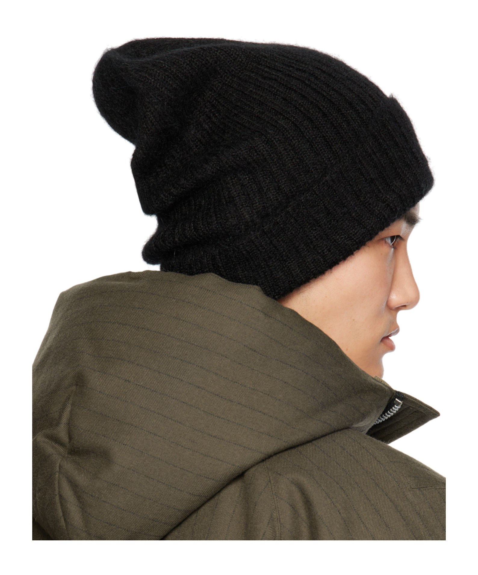 Sacai Knitting Hat In Black