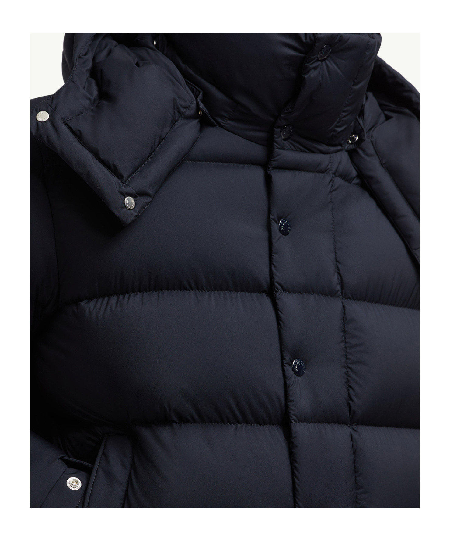Moncler Maya 70 Hooded Short Down Jacket In Black