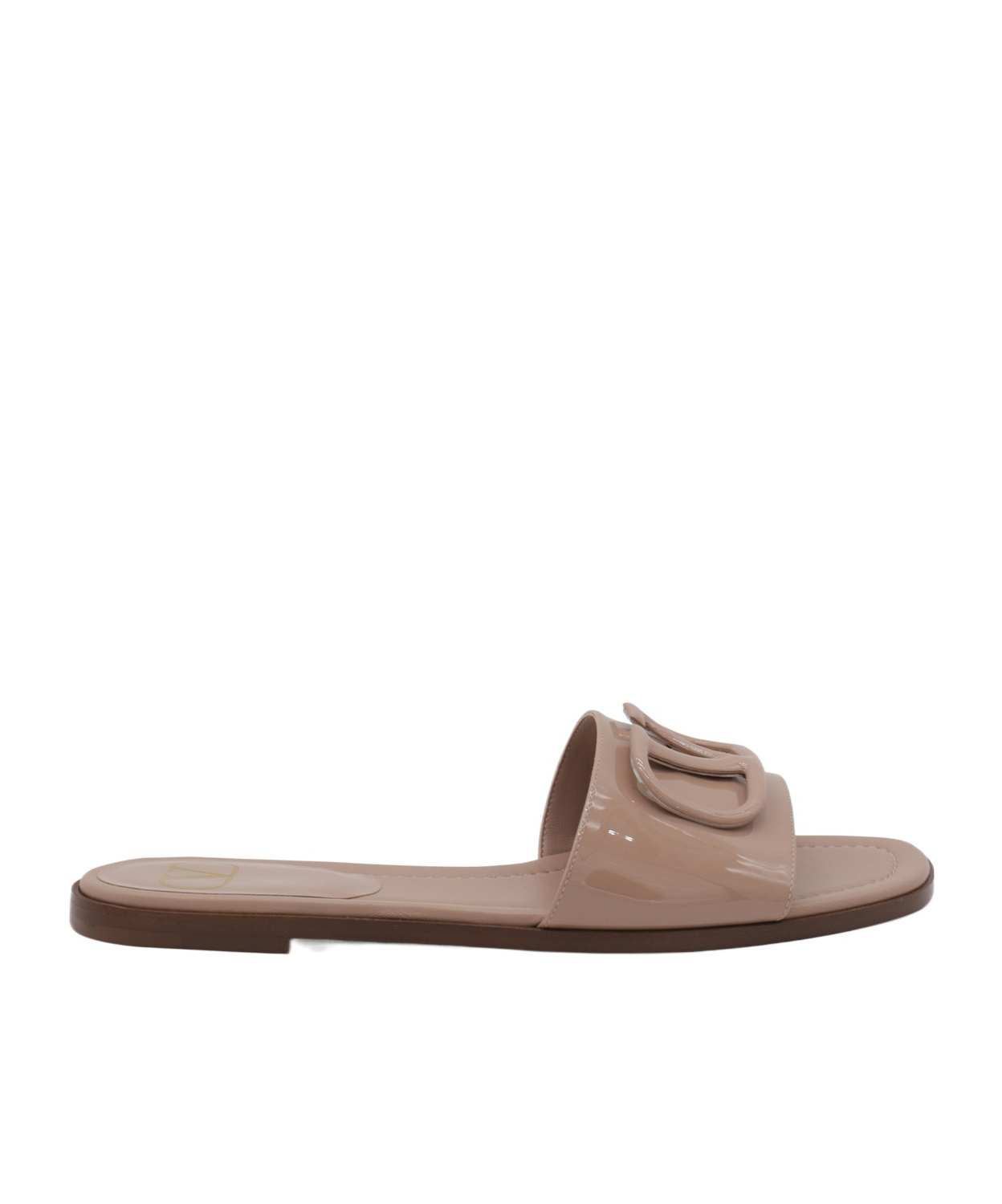 Valentino Open-toed Slippers In Brown