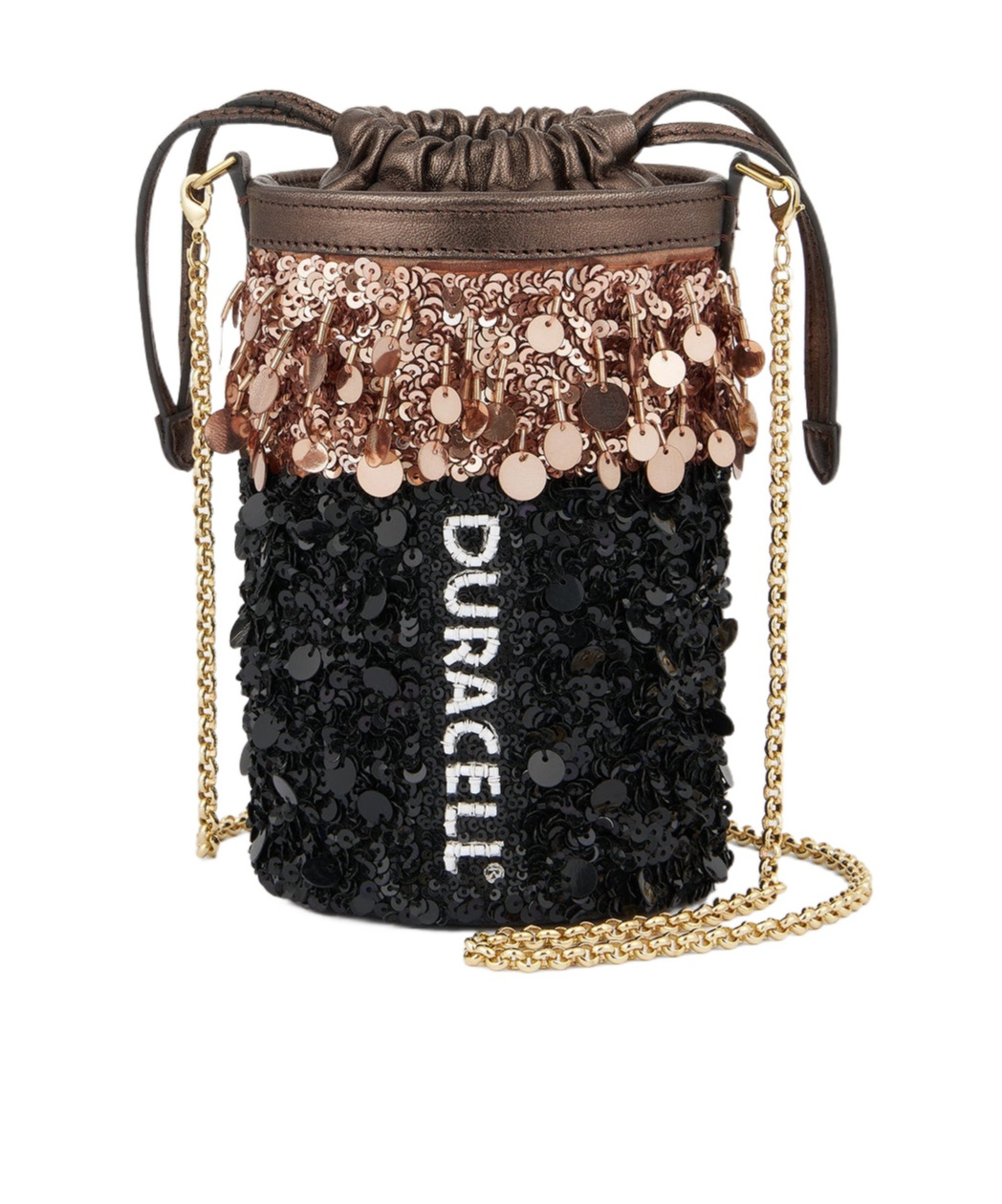 Shop Anya Hindmarch Duracell Mini Bucket Bag In Black