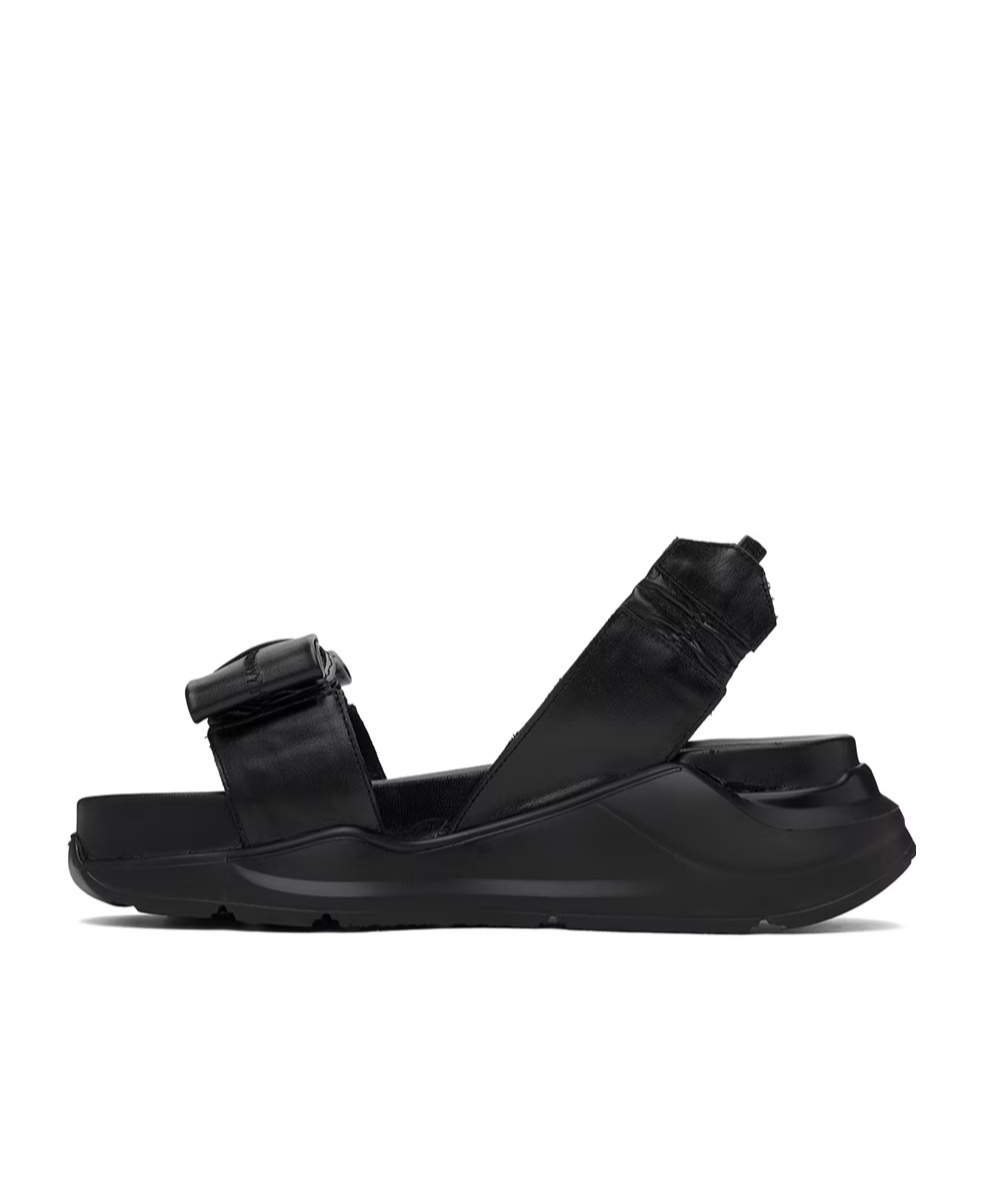 Toga Chunky Platform Sole High-heeled Sandals In Black