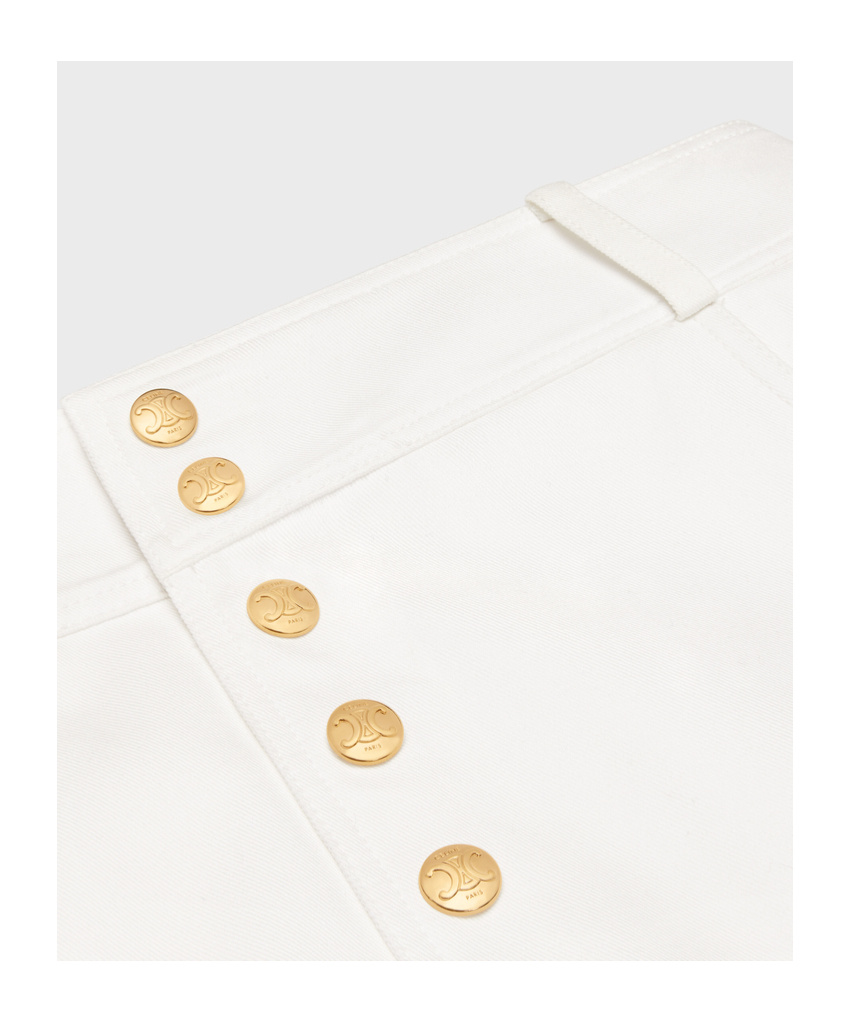 Celine Mini A-line Skirt In Nude