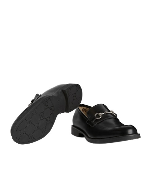 Gucci Horse-decorated Loafers In Black