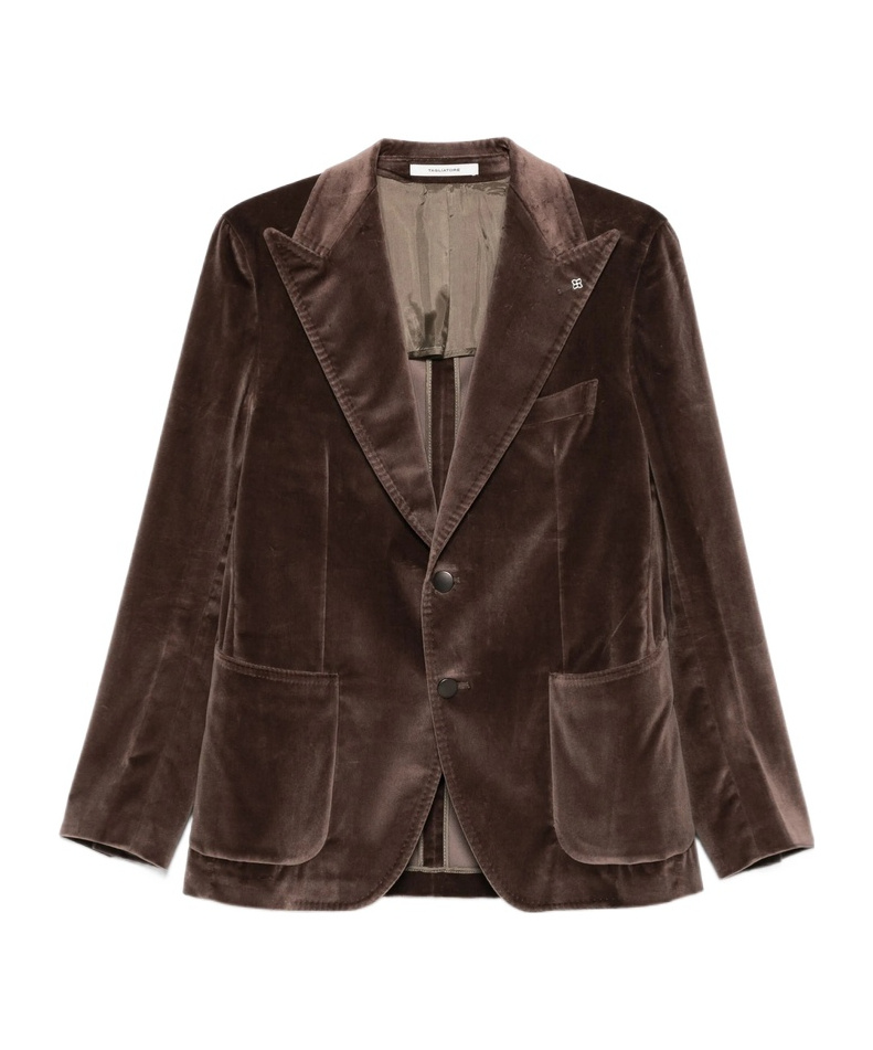 Tagliatore Long-sleeved Suit Jacket In Brown