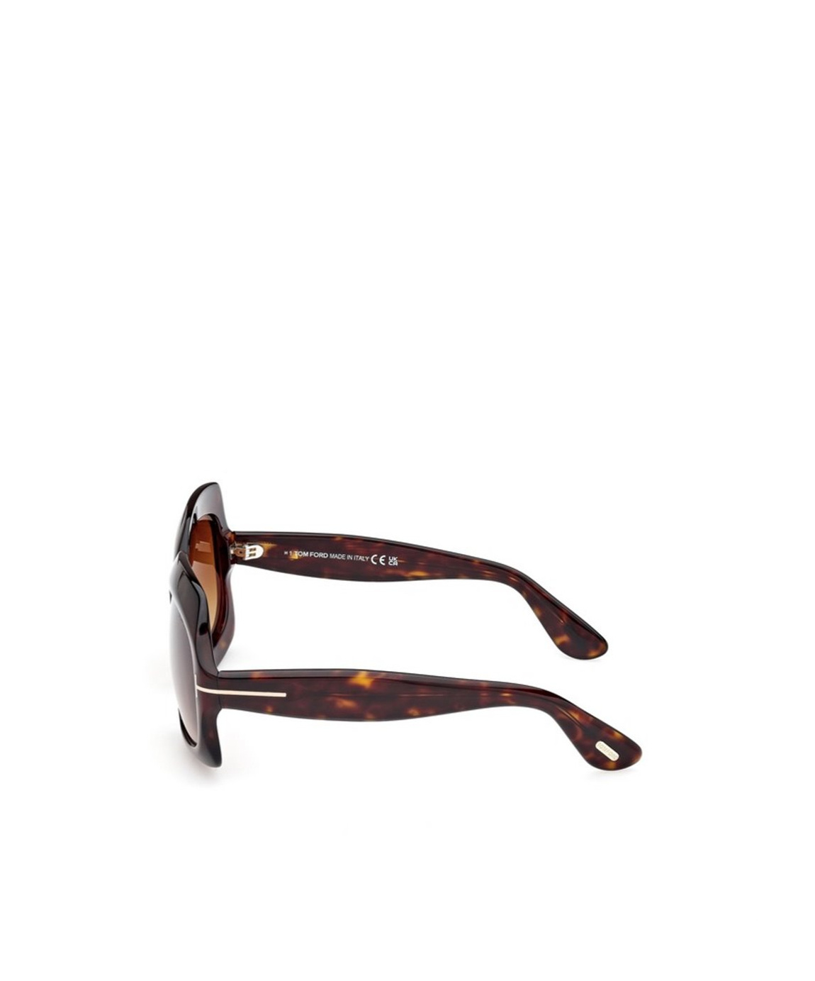 Shop Tom Ford Eyewear Ren Oversized Frame Sunglasses In Brown