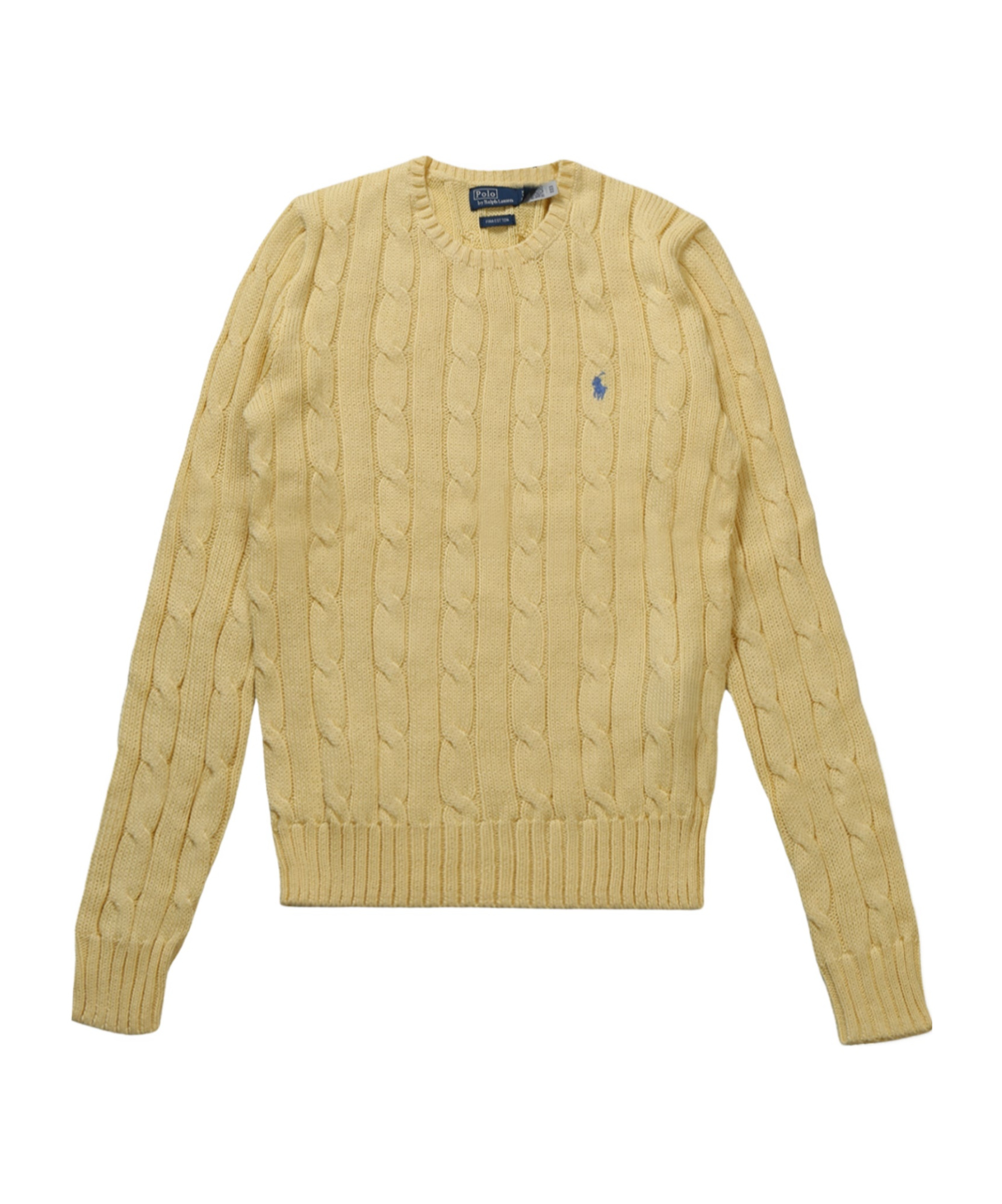 Polo Ralph Lauren Julianna Cable Knit Sweater In T-bird Yellow