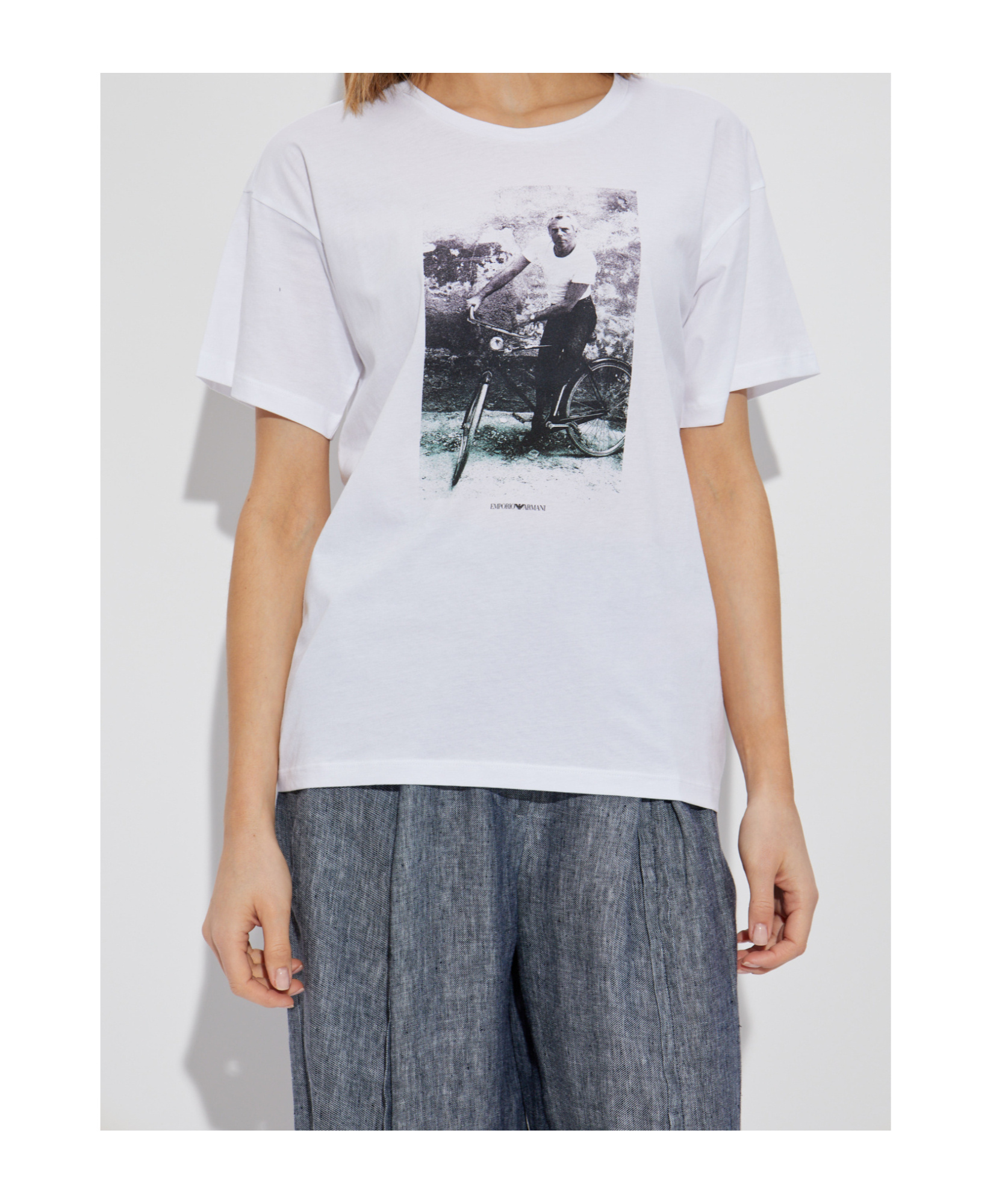 Emporio Armani Short-sleeved T-shirt In White