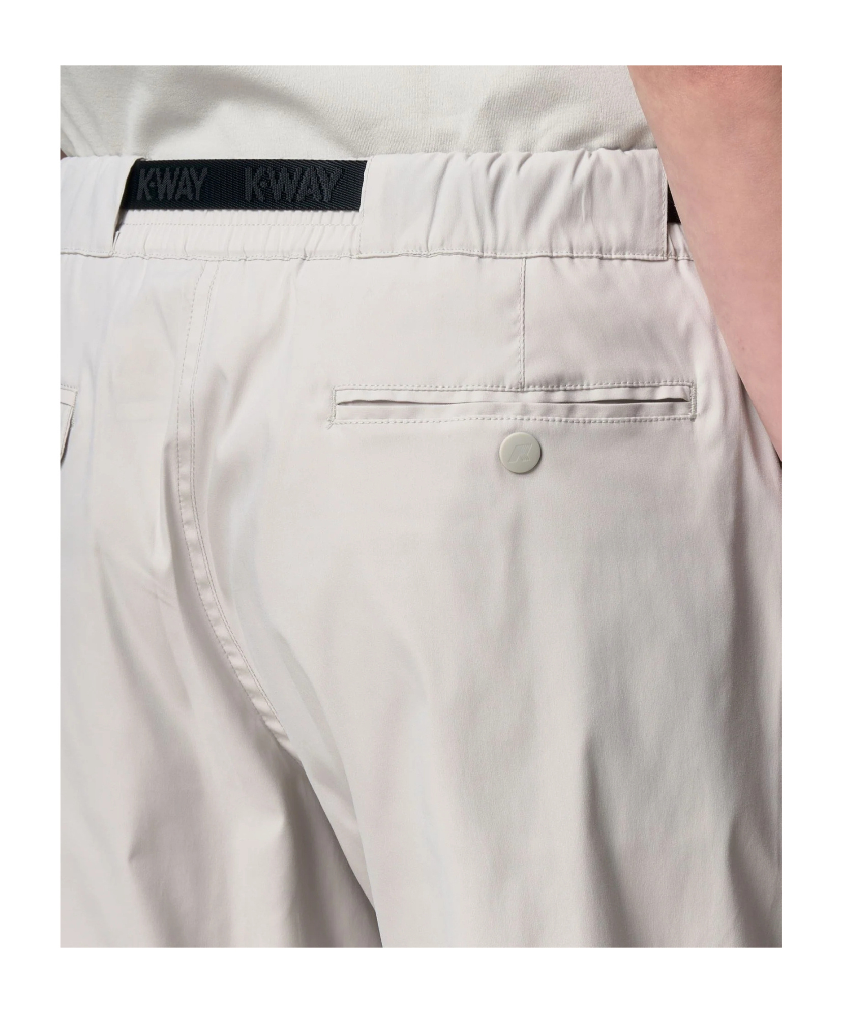 K-way Elasticated Trousers In White
