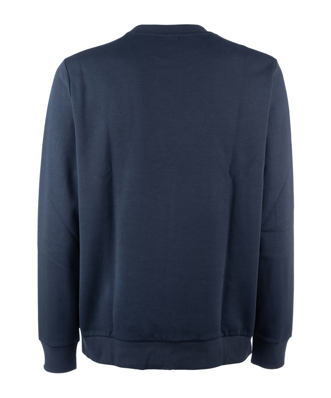 Hugo Boss Mens Boss Branded Crewneck Cotton-blend Sweatshirt In Blue