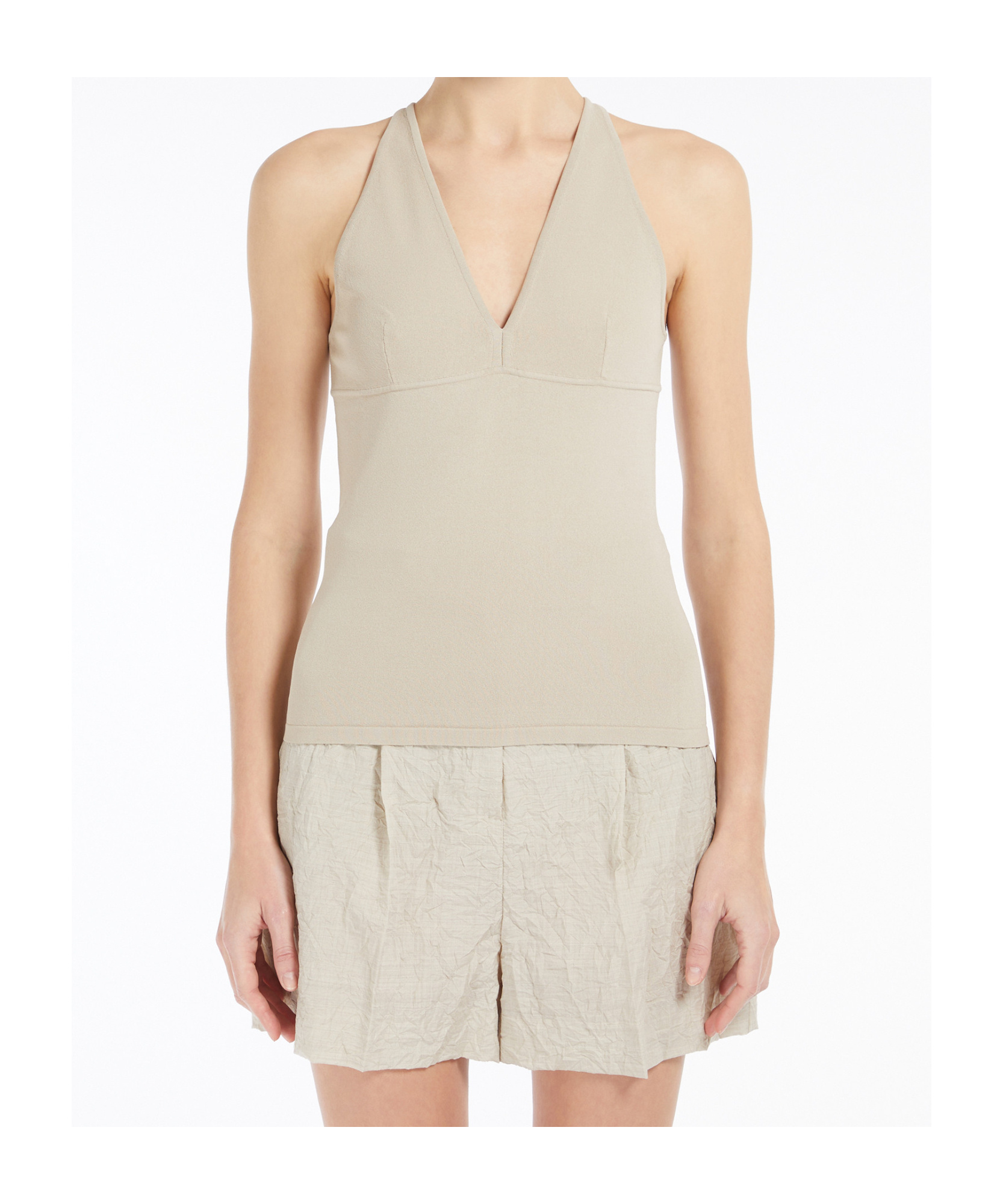 Max Mara Sleeveless Top In Acid Green
