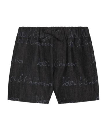 Dolce & Gabbana Elastic Waist Shorts In Black
