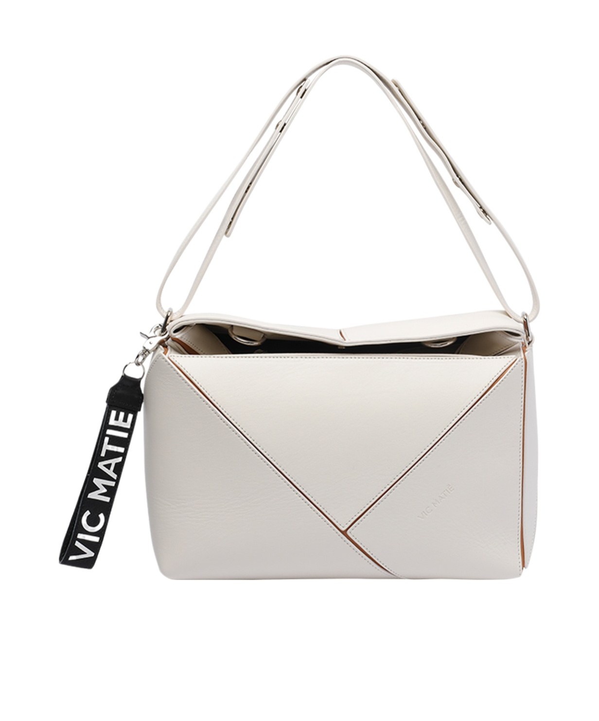 VIC MATIE DOUBLE HANDLE SHOULDER BAG
