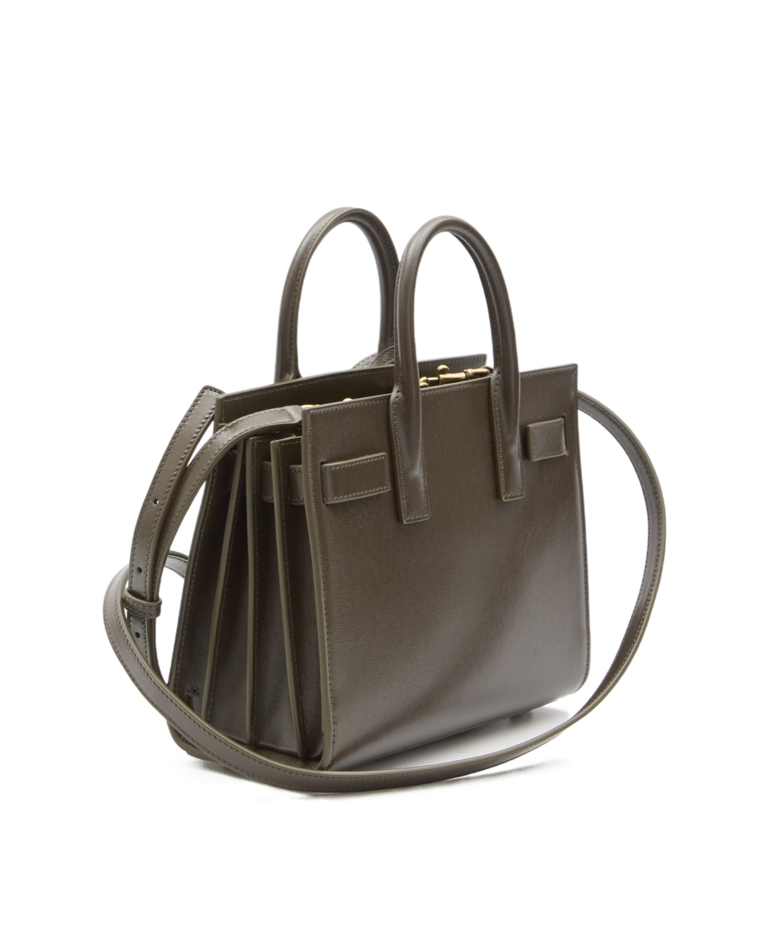 Saint Laurent Nano Sac De Jour Tote Bag In Green