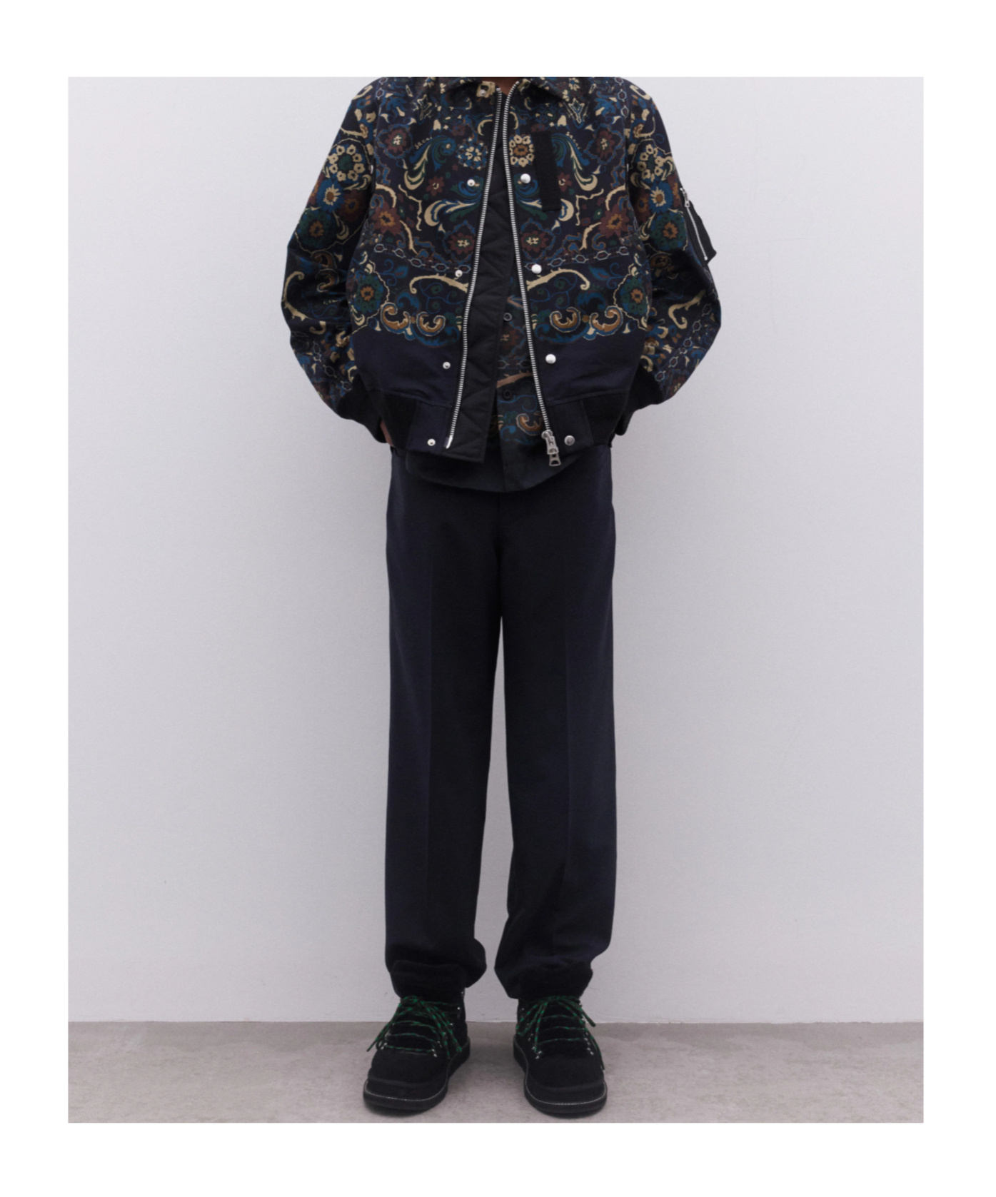 Sacai Belt Loops Slacks In Black