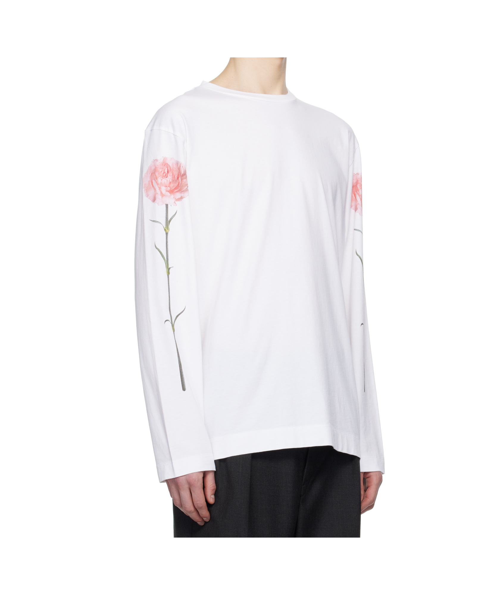 Simone Rocha Carnation-print T-shirt In White
