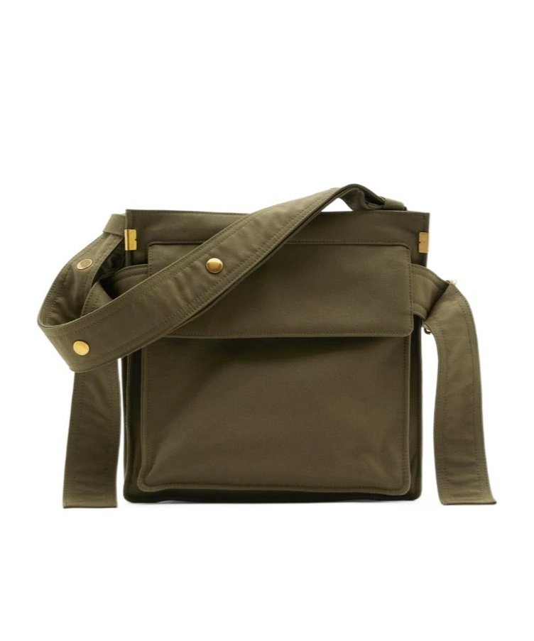 Burberry Trench Logo-embroidered Messenger Bag In Brown