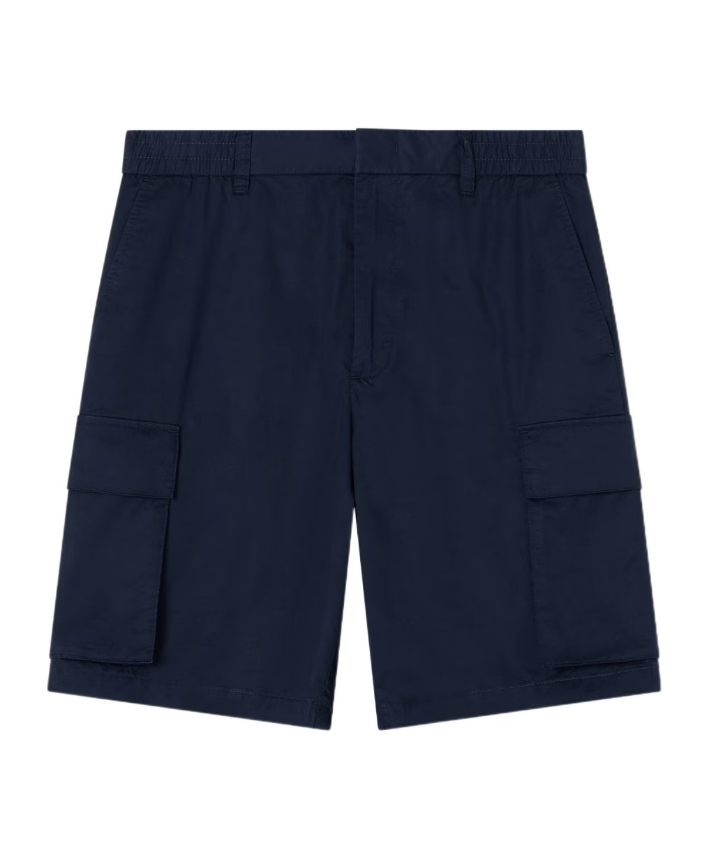 Armani Exchange Twill Cargo Bermuda Shorts In Blue