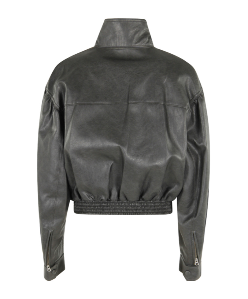 Low Classic Concealed-fastening Jacket In Gray