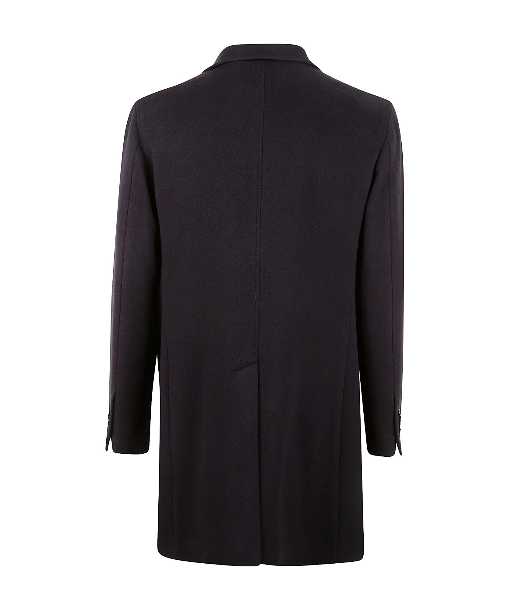 Tagliatore Wool And Cashmere Coat In Black