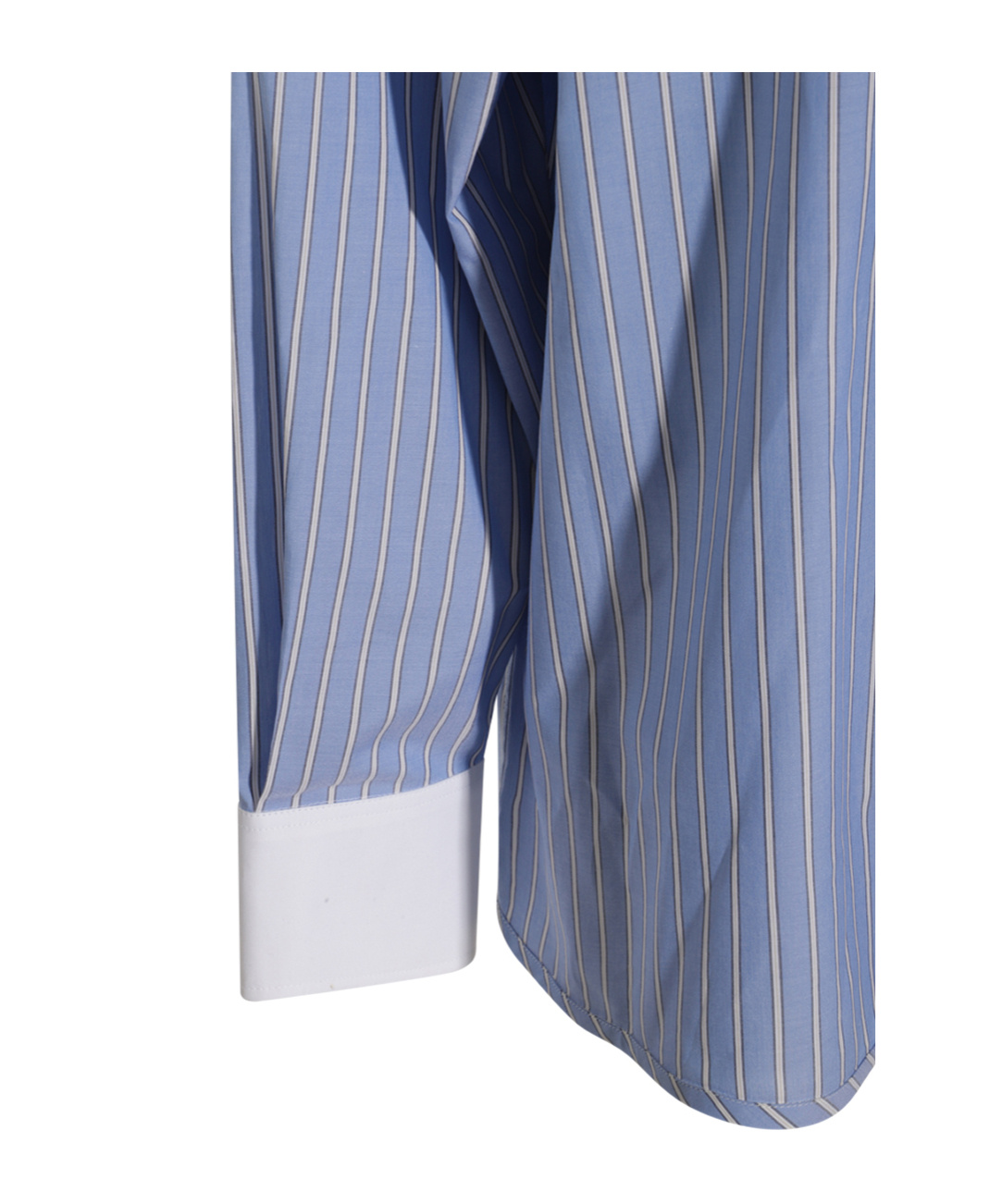 Marni Blue Striped Poplin Shirt In Blue