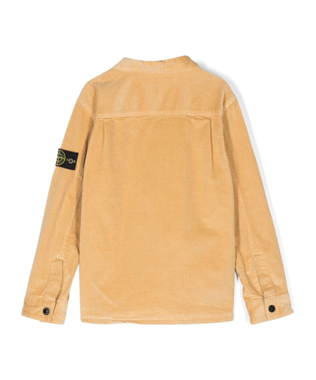 Stone Island Compass-badge Overshirt In Nude