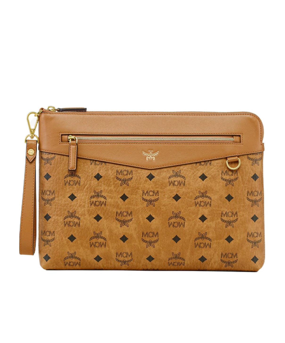 Mcm Diamond Wristlet Pouch In Visetos