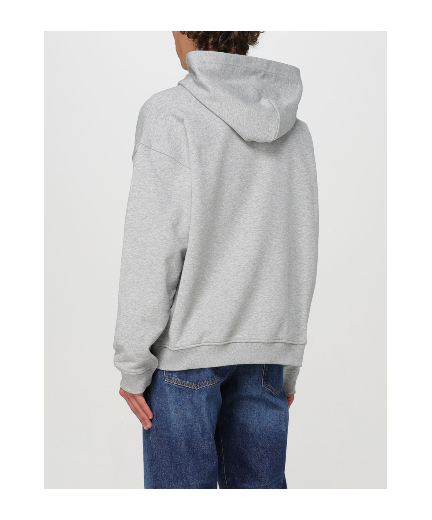 Shop Diesel Hooded Sweater In White