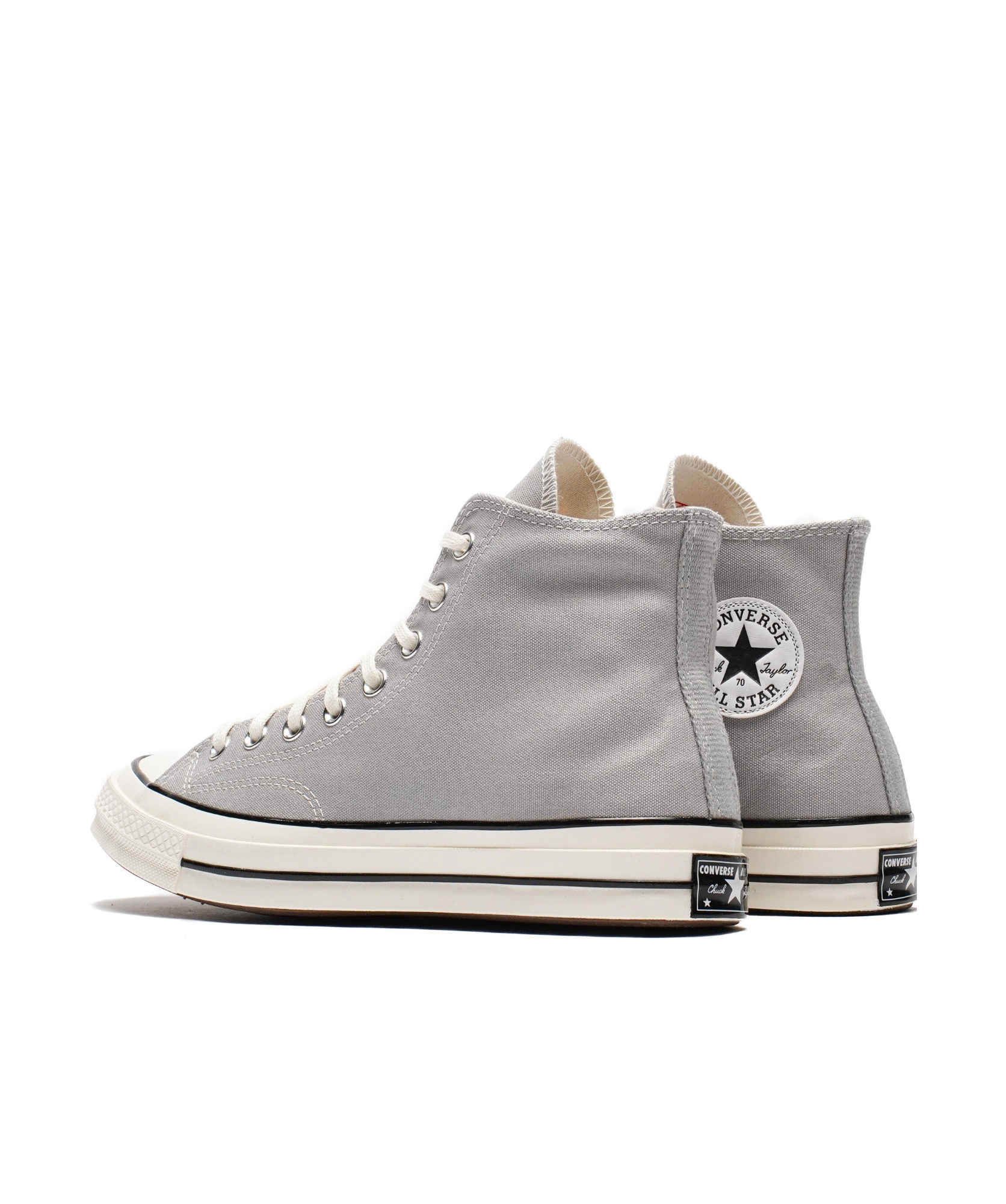 Converse Logo Affixed With High Upper Board Shoes In Gray