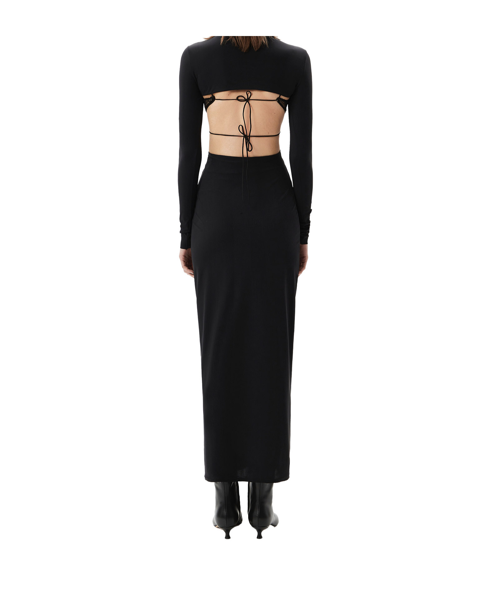 Amazuìn Dhemi Lace Cutout Dress In Black