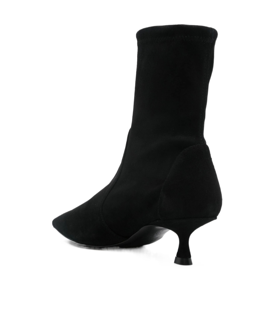 Stuart Weitzman Naomi Stretch Suede Ankle Booties