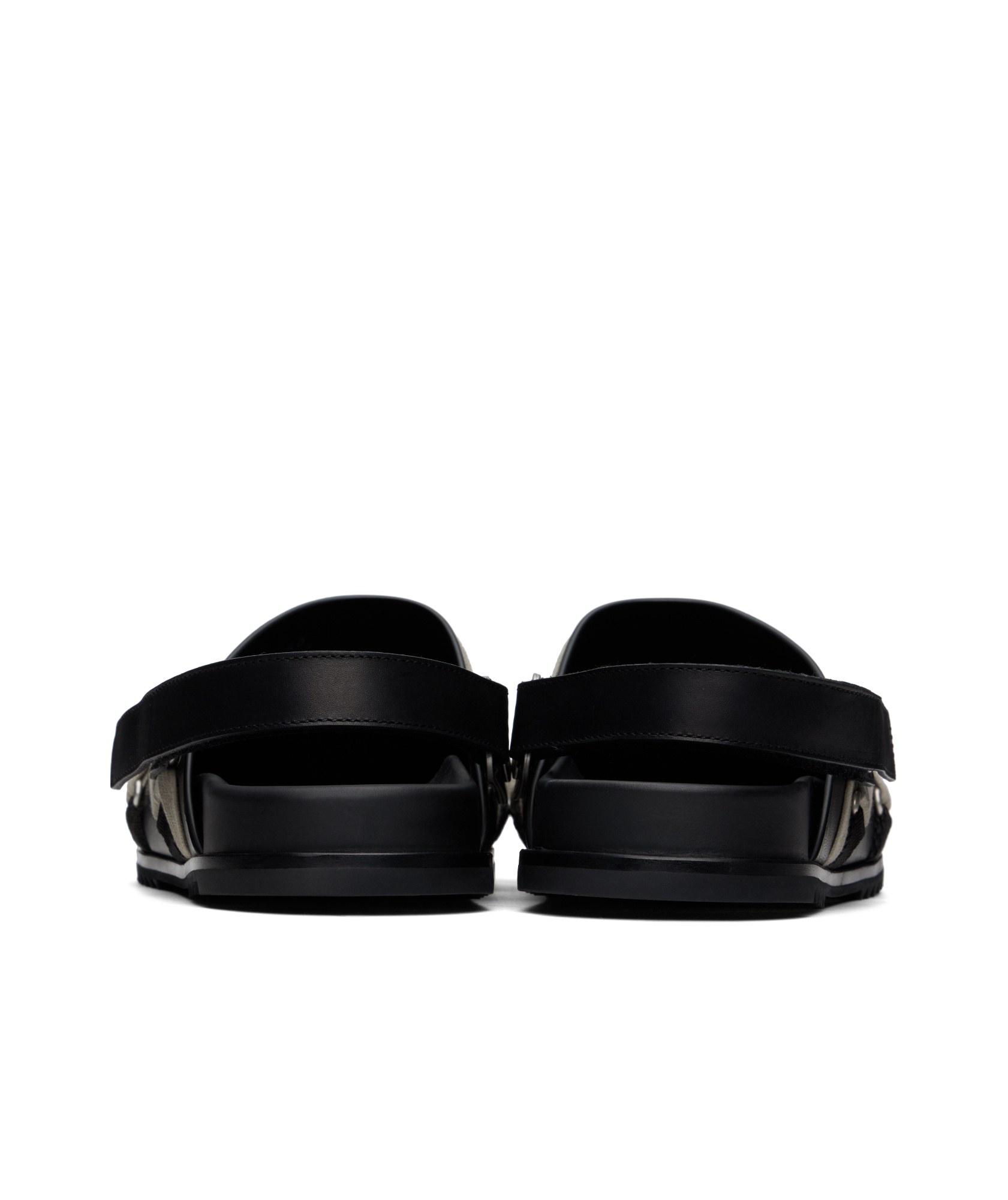 Rick Owens Concordians Megalaced Mules In Black