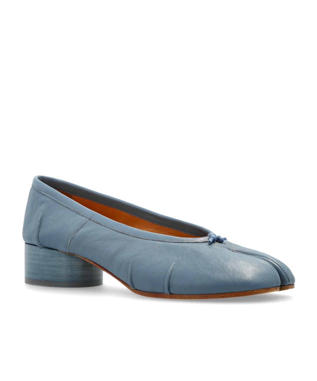Maison Margiela Tabi Toe Heeled Shoes In Blue
