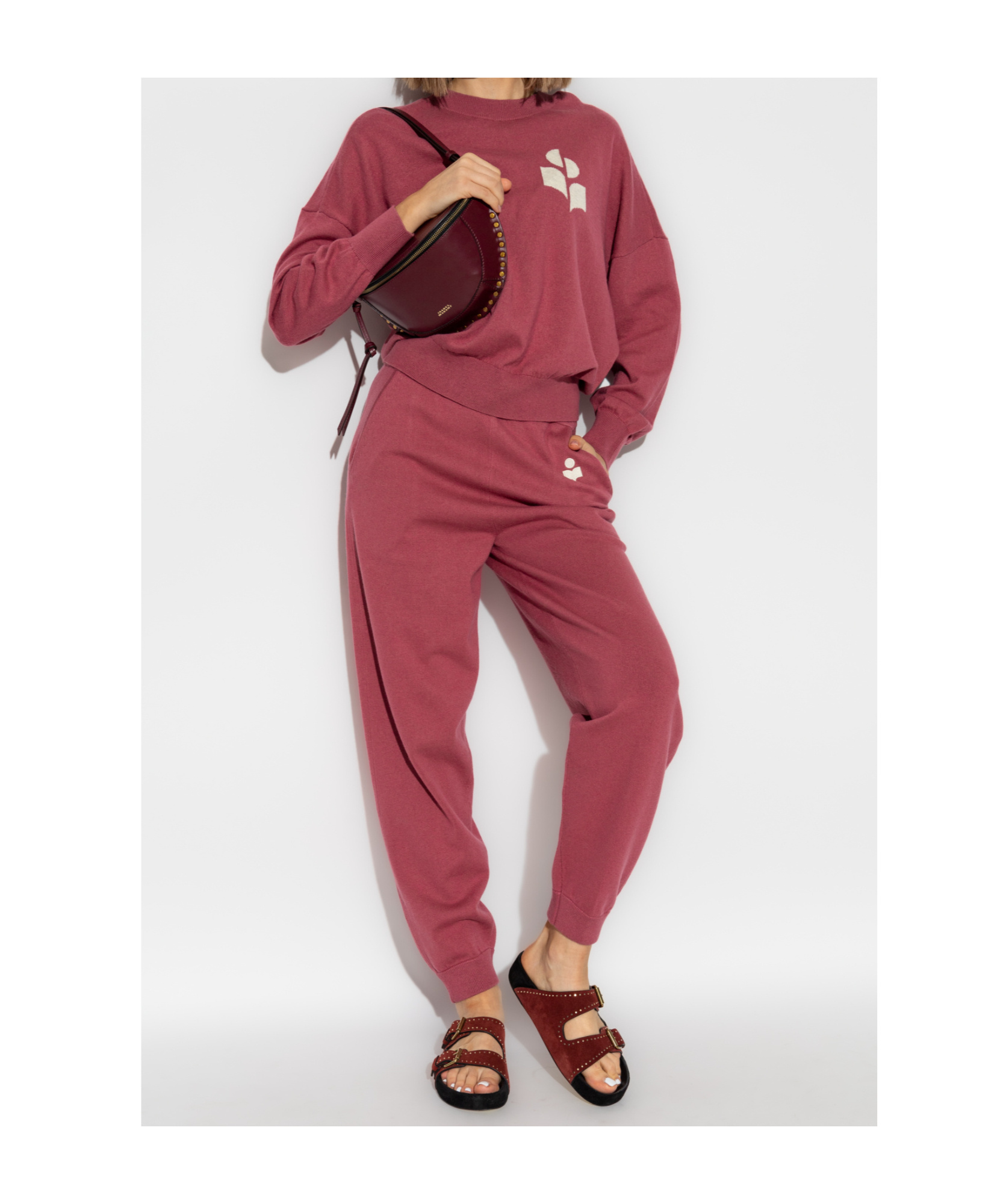 Isabel Marant Étoile Elastic Waist Sweatpants In Red
