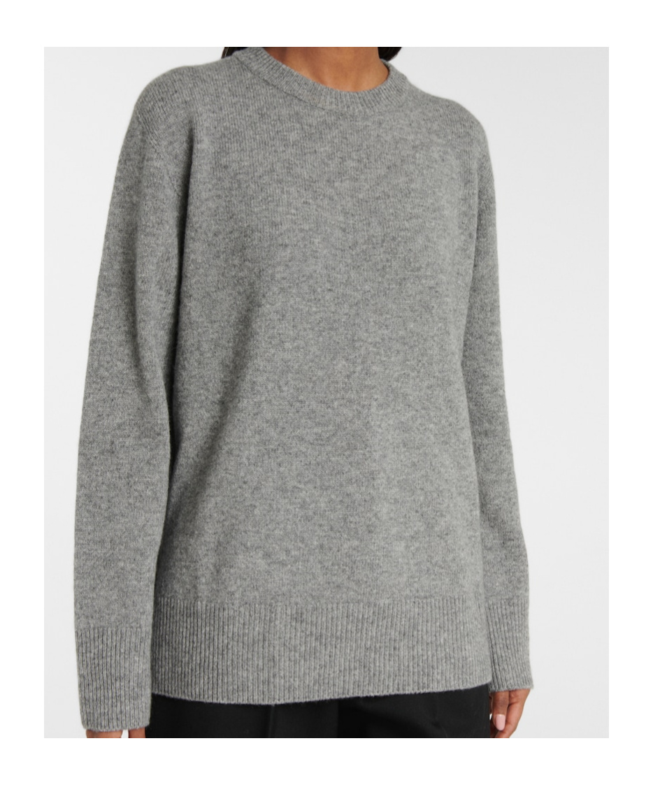 The Row Sibem Wool And Cashmere Top In Gray