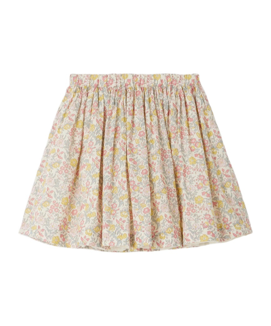 Bonpoint Jupe Floral-print Cotton Skirt In White