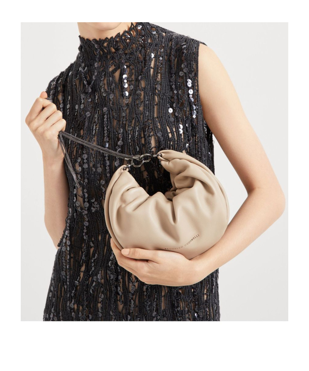 BRUNELLO CUCINELLI MONILI CHAIN-STRAP CROSS BODY BAG