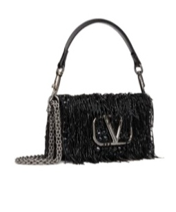 Valentino Women's Loco Small Shoulder Bag In Black