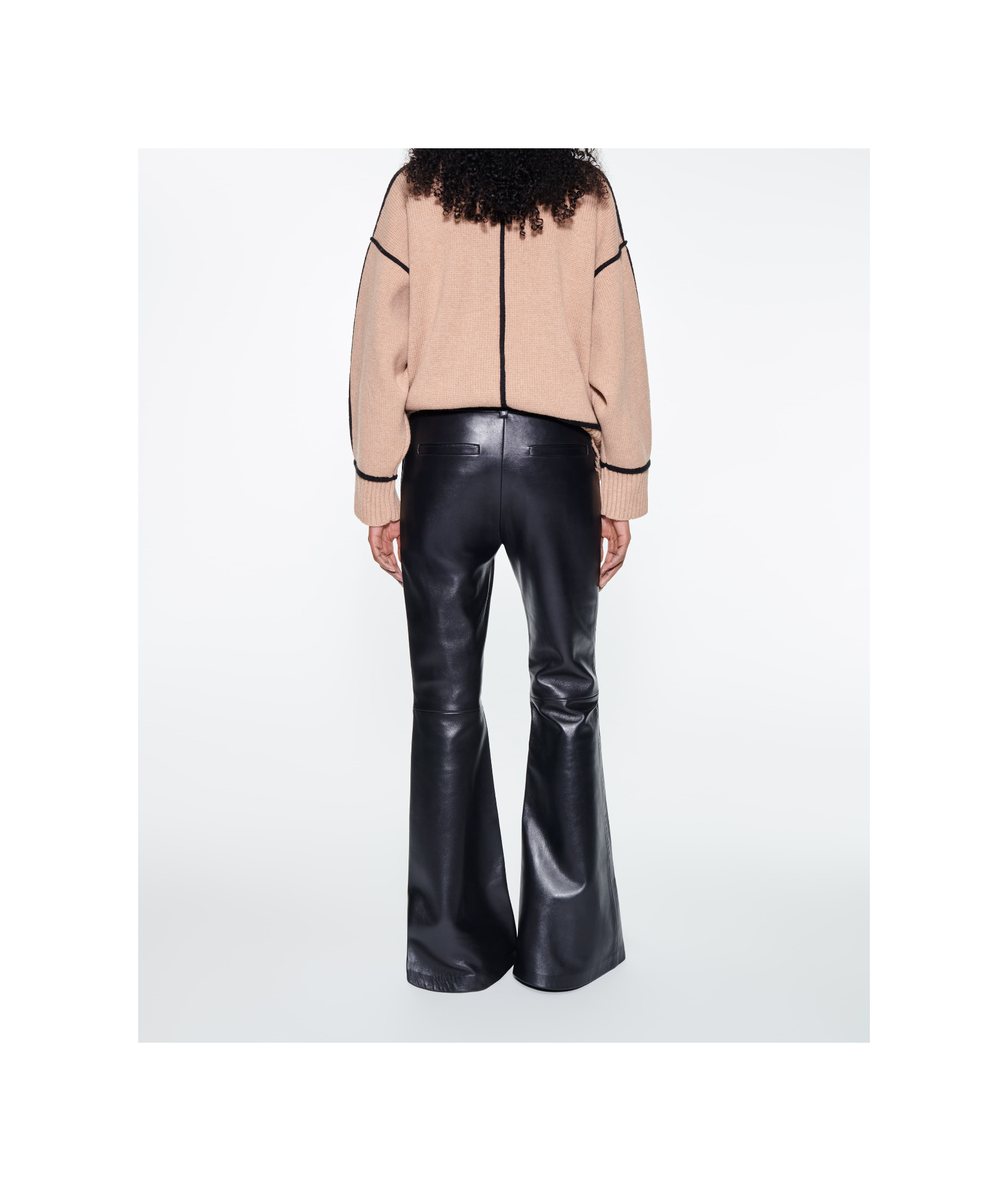 Stand Studio Belt Loop Biker Pants In Black