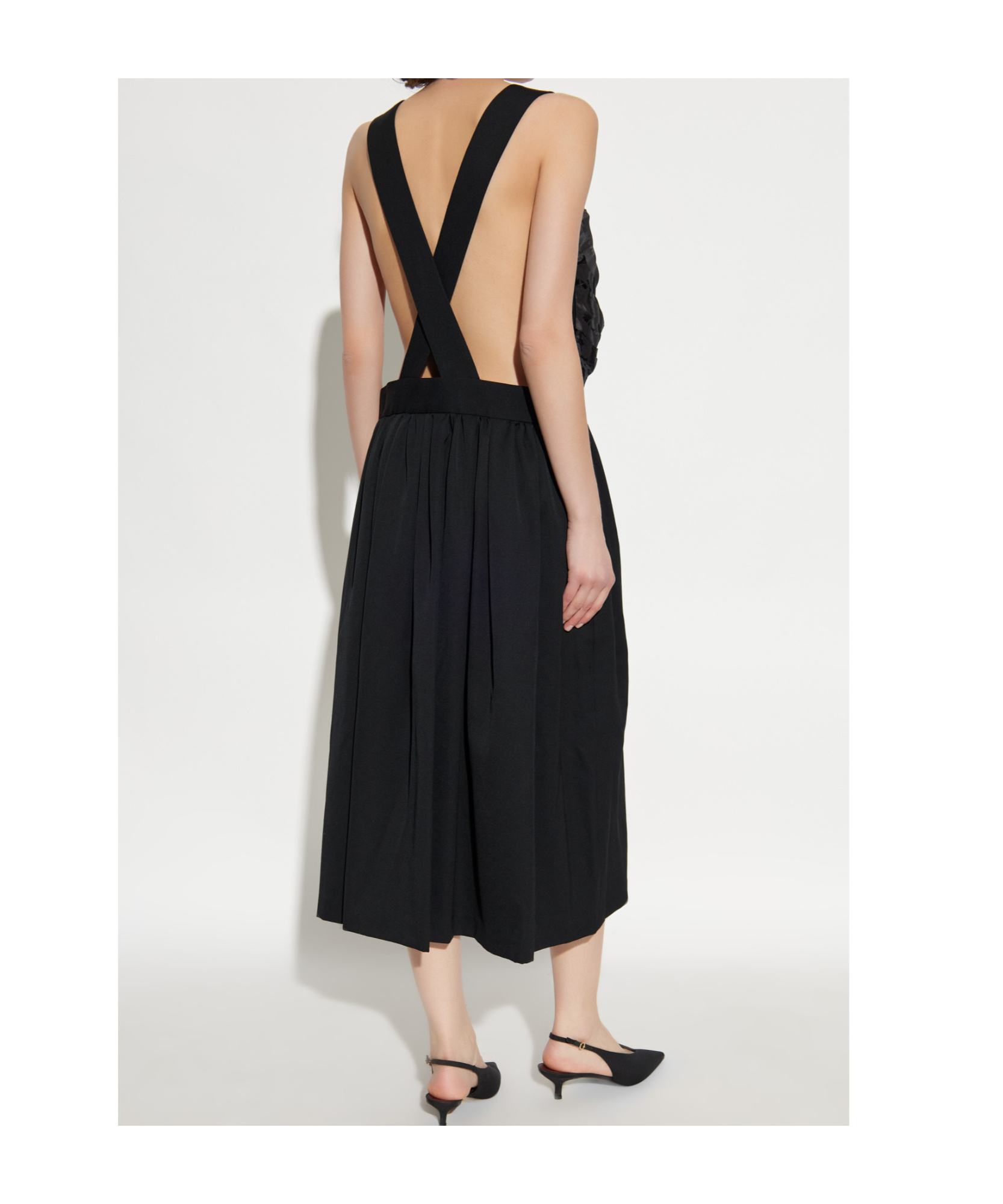 Comme Des Garçons Off-the-shoulder Dress In Black