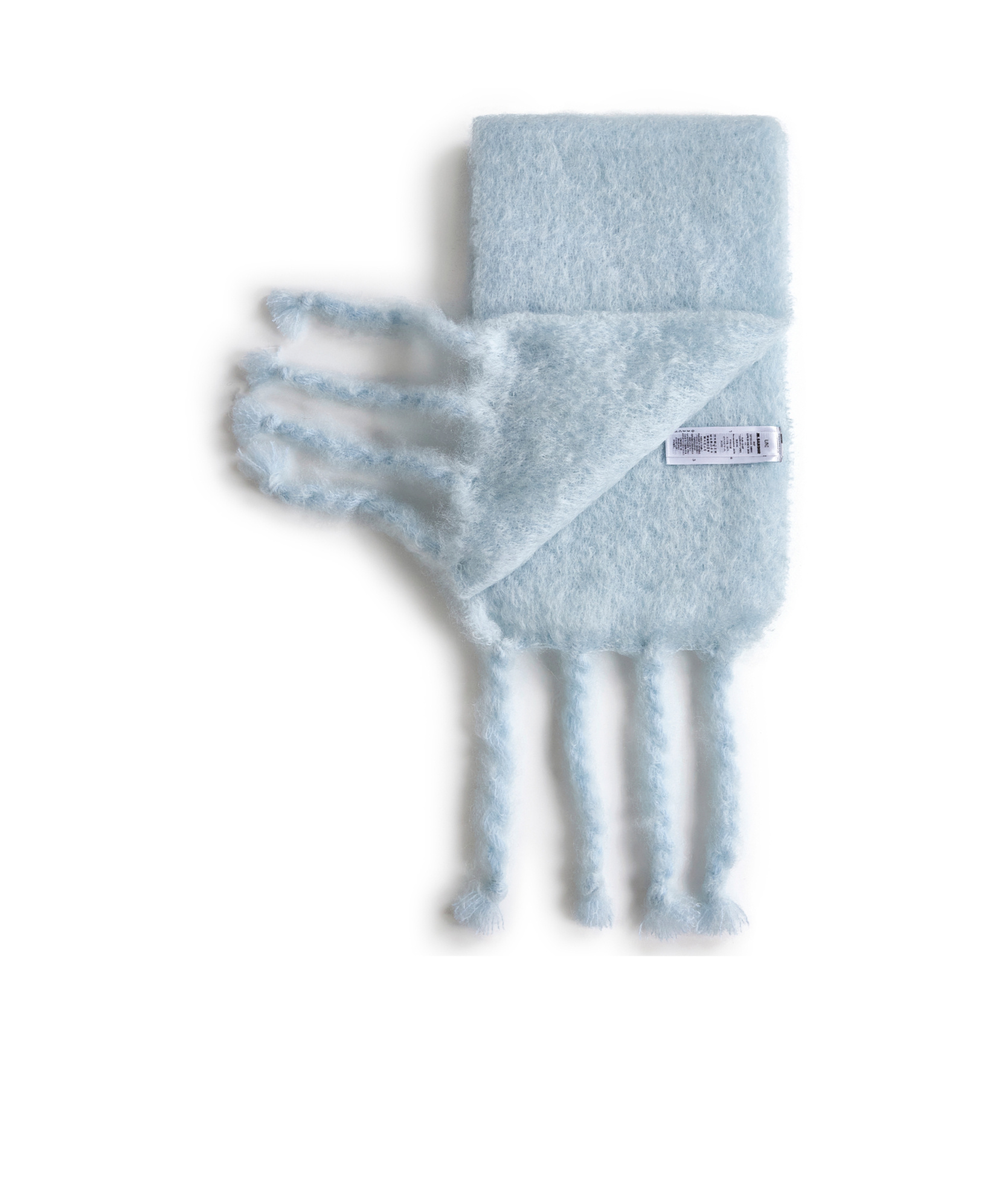Jil Sander Men Sky Mohair And Wool Blend Scarf