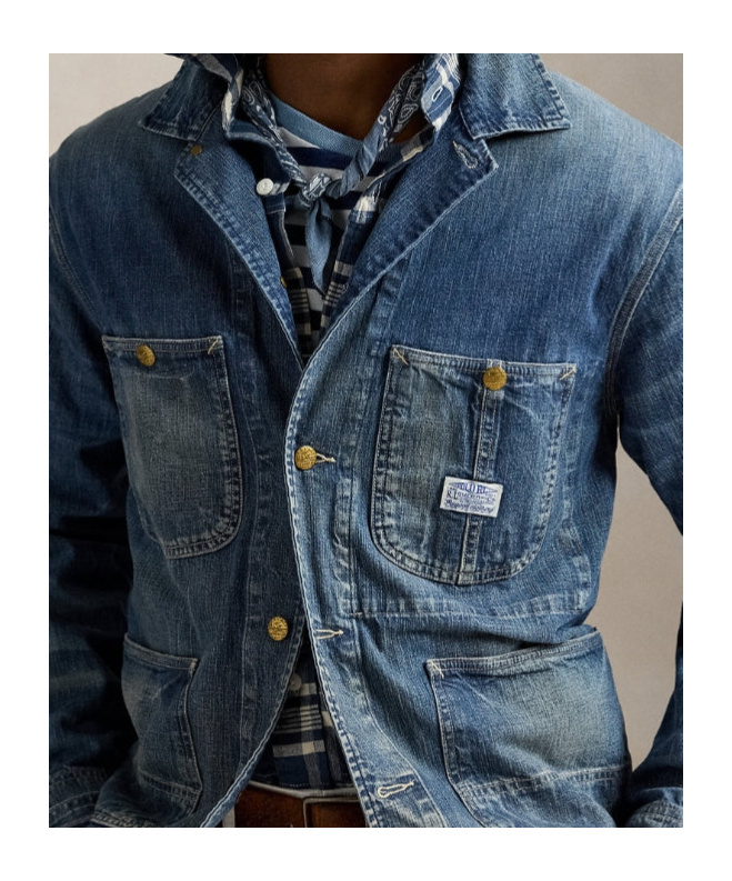 Polo Ralph Lauren Denim Utility Jacket In Blue