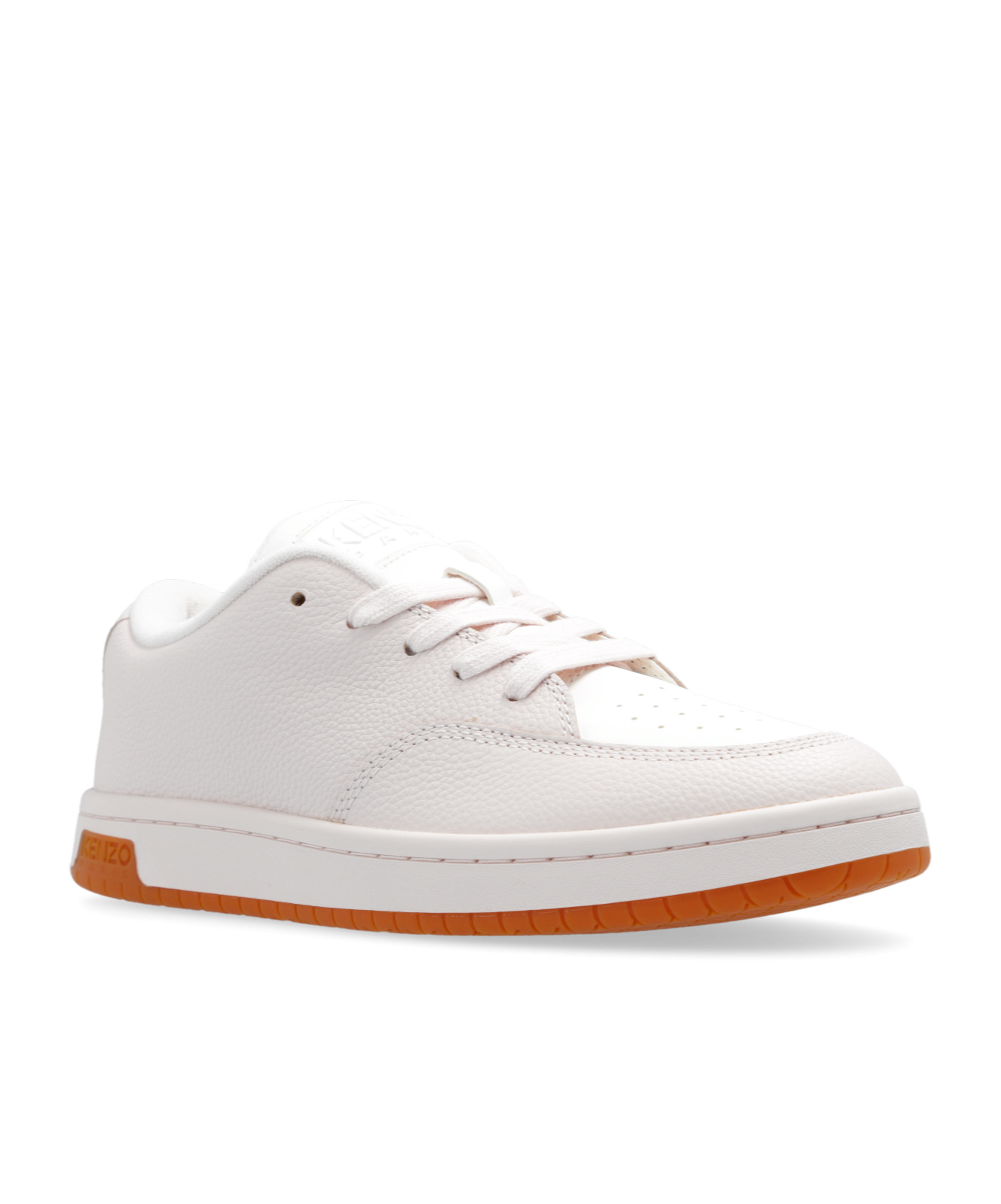 Kenzo Low Upper Board Shoes Decorated With Logo In White