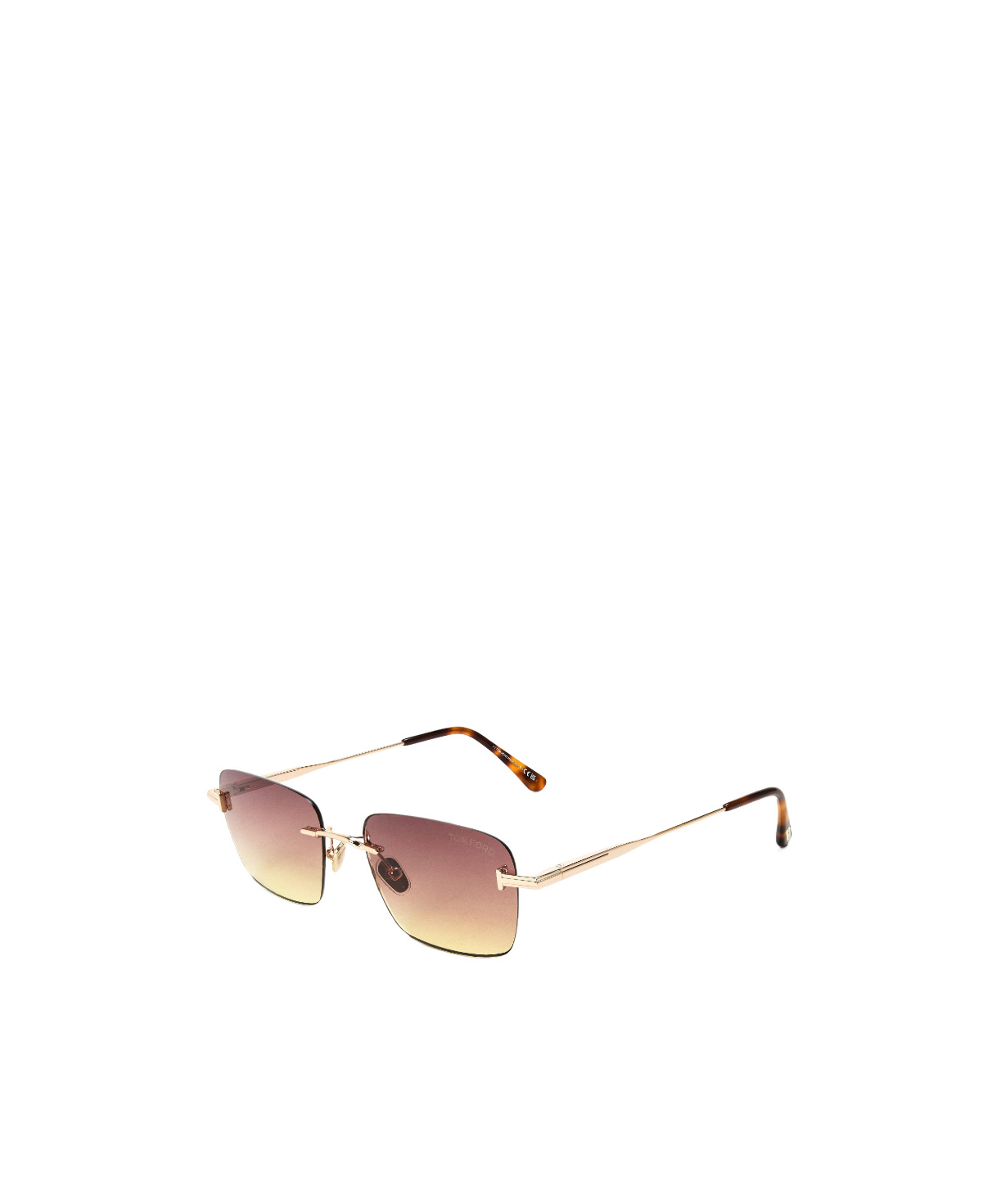 Tom Ford Frameless Square Sunglasses In Nude