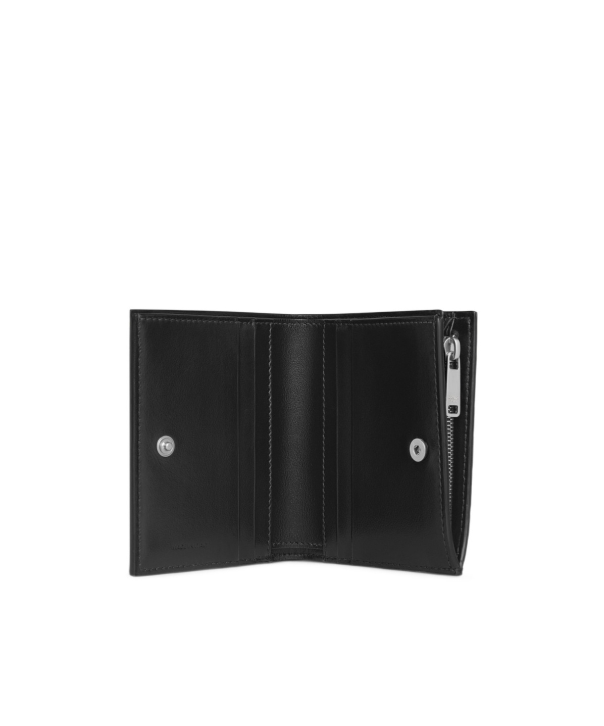 Celine Triomphe Folding Compact Wallet In Black