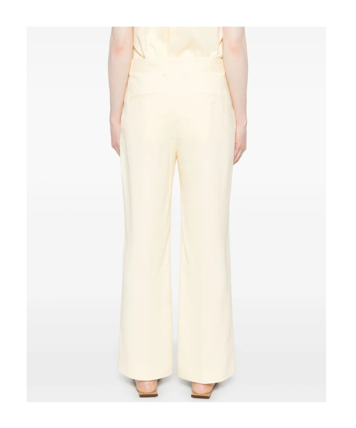 Plan C Cady Trousers In White