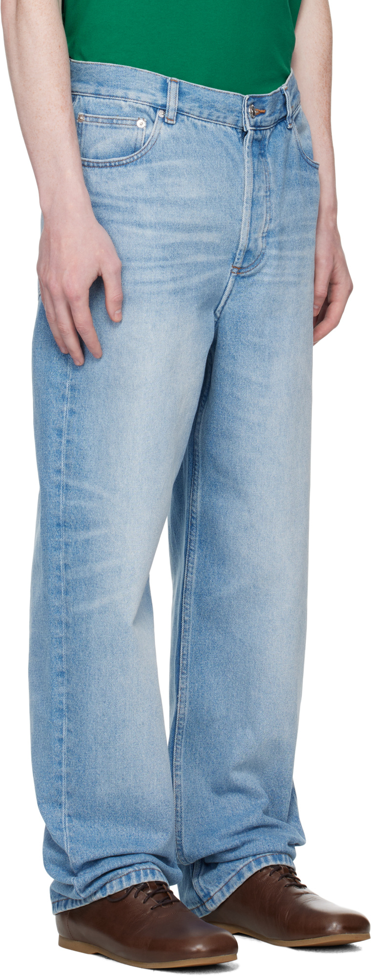 Apc A.p.c. Straight Leg Jeans In Blue