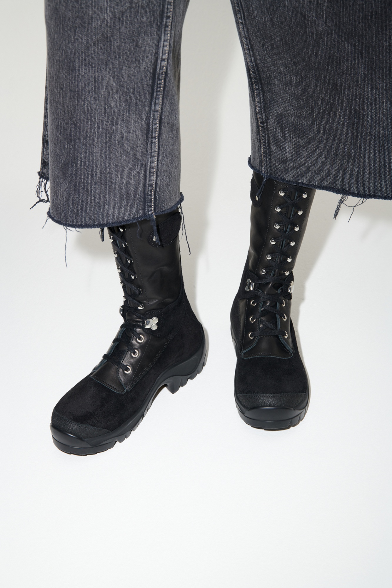 Our Legacy Tower Hiker Pull-ring Boots In Black