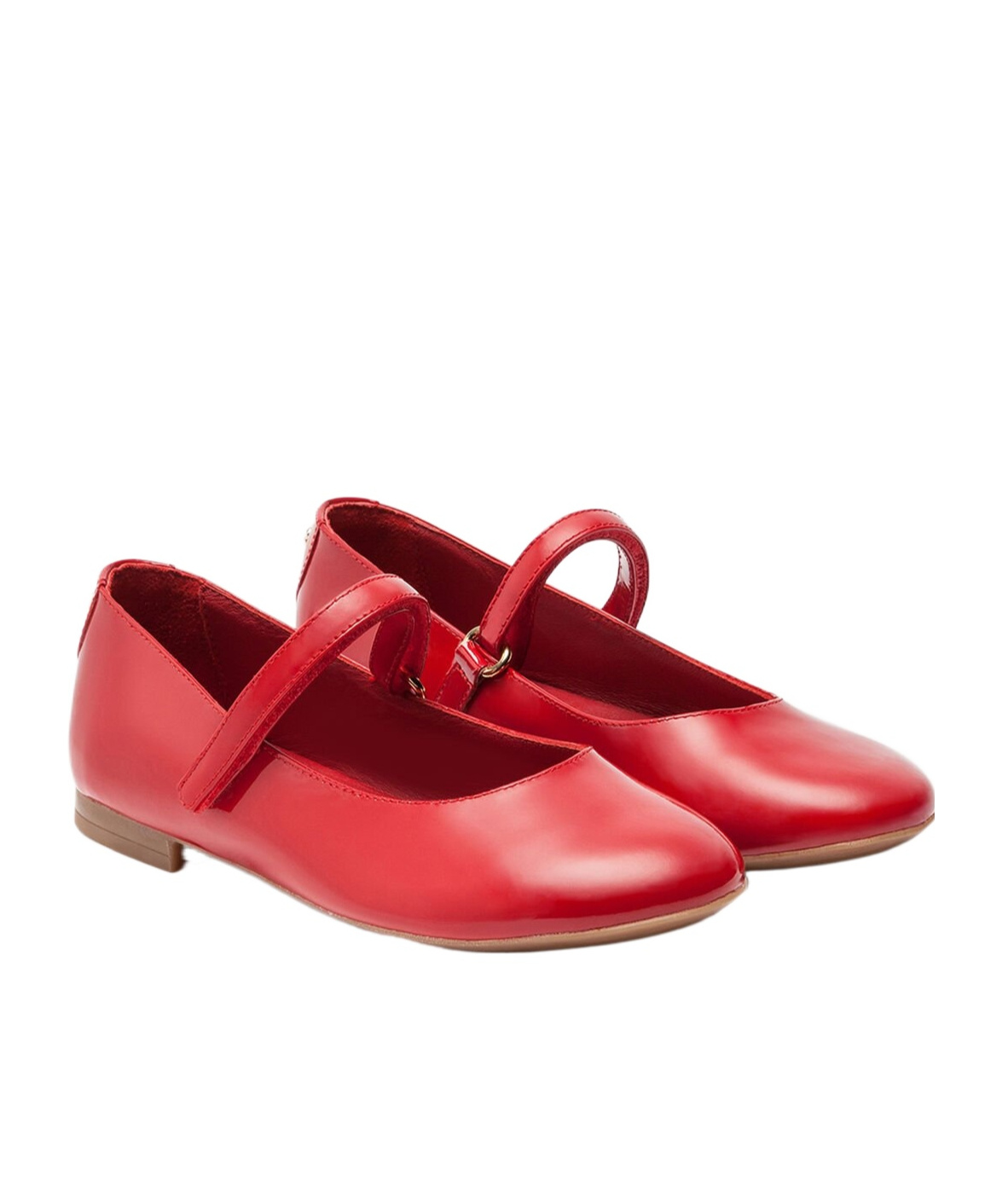 Dolce & Gabbana Patent Leather Mary Jane Ballet Shoe In Red