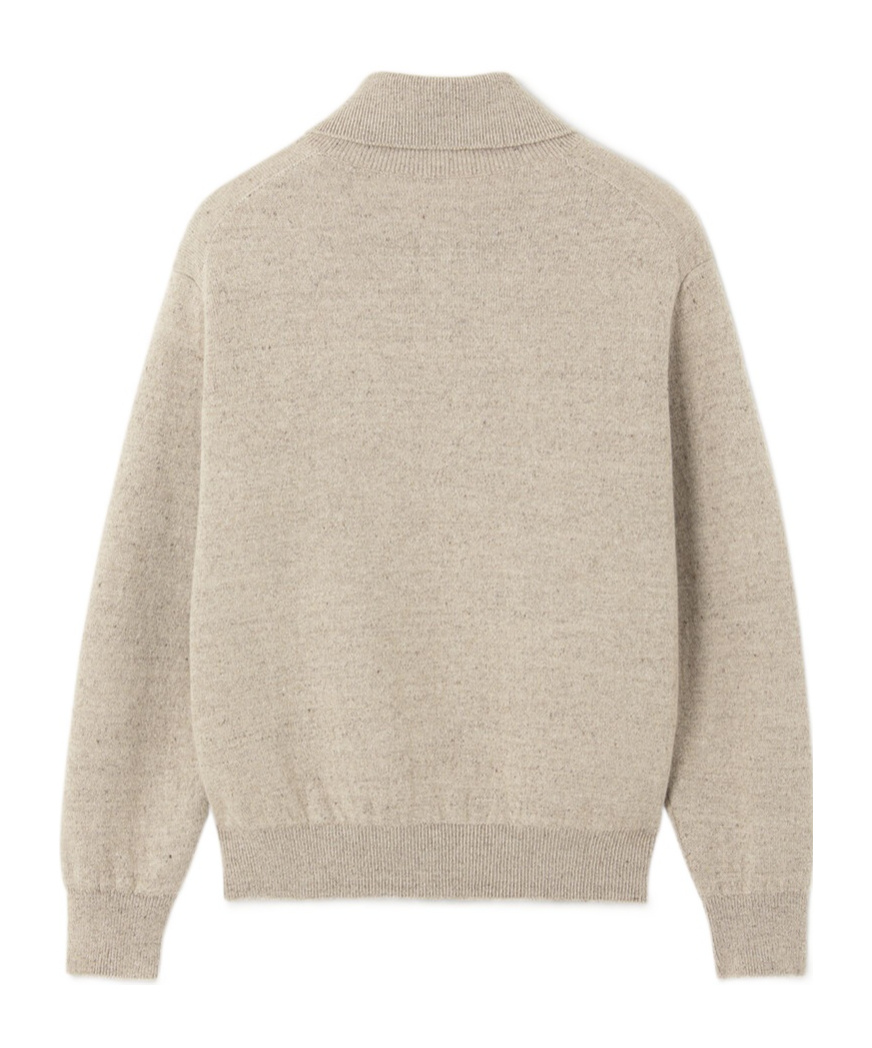 Loro Piana Linen And Cashmere-blend Zip-up Sweater In Nude